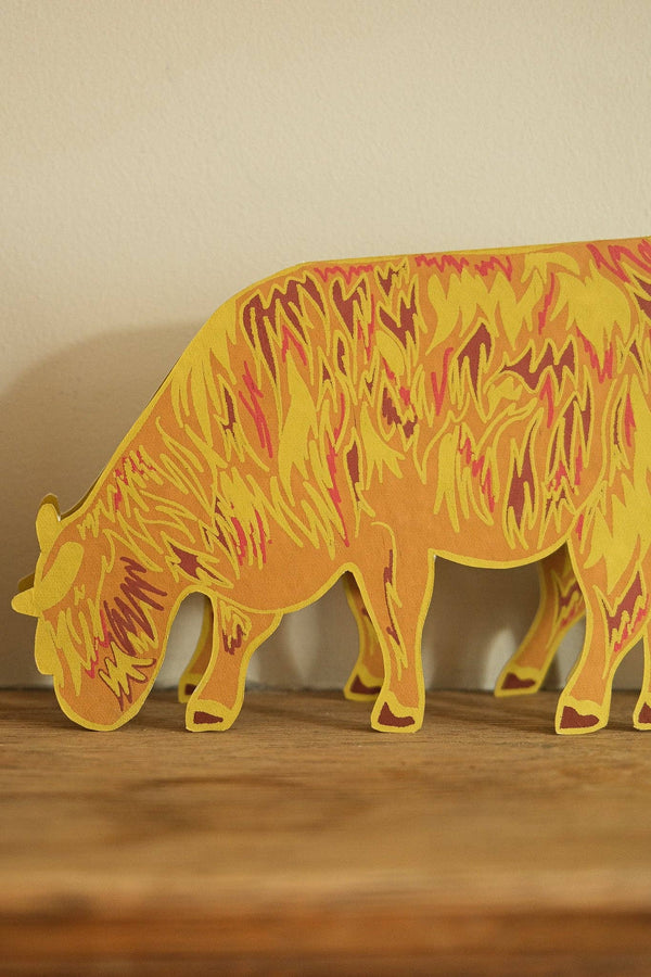 HIGHLAND COW GREETING CARD